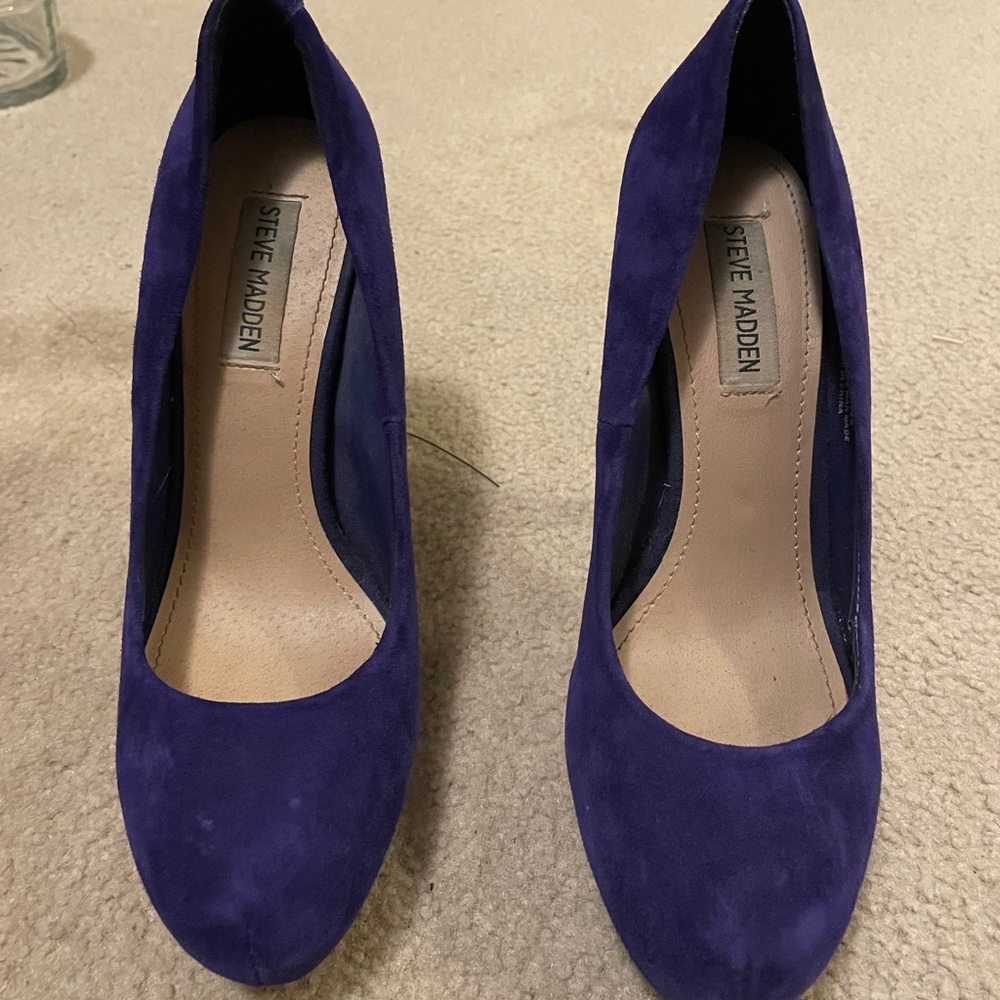 Steve Madden Blue Heels